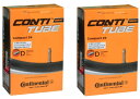 Continental(コンチネンタル) 2本セット Compact24 チューブ 24×1 1/4-24×1.75×2(32-507/47-544) 英式バル...