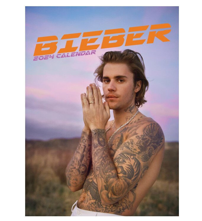 ジャスティン・ビーバ Justin Bieber 2024年カレンダー (輸入版)【新品】