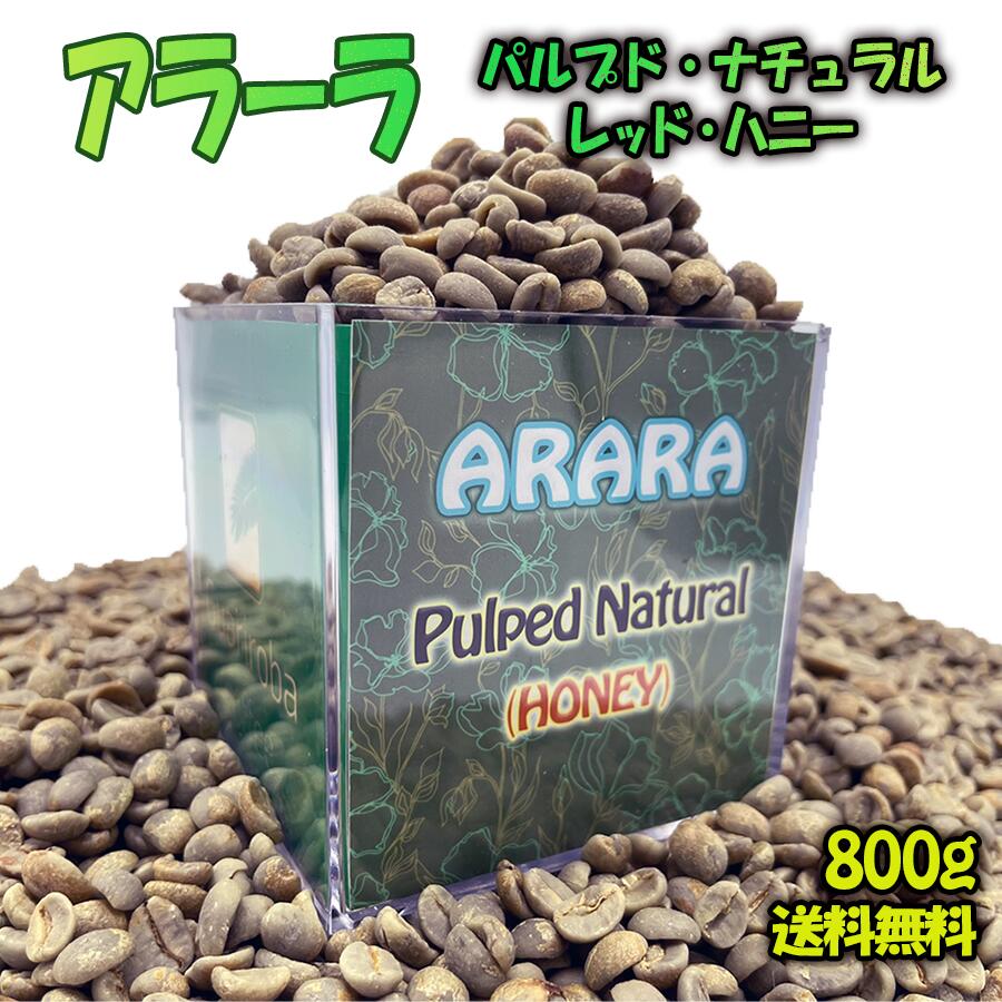 スペシャルティコーヒー 生豆 送料無料 ARARA RED HONEY (PULPED NATURAL) 新品種 アラーラ・レッドハニー パルプドナチュラル スイートシリーズ スペシャルティコーヒー 生 豆 800g 未焙煎 珈琲生豆 ブラジルグアリロバ農園のサムネイル
