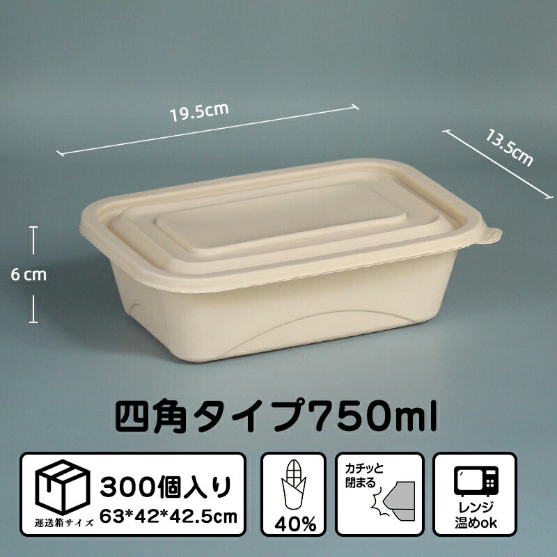 使い捨て弁当 300個入り 19.5*13.5*6cm. 7