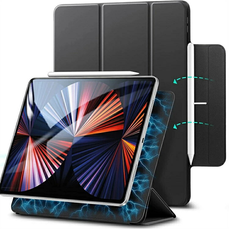 【送料無料】在庫あり　iPad Pro 12.9 ケース 2020 磁気吸着 第二世代 Pencil ...
