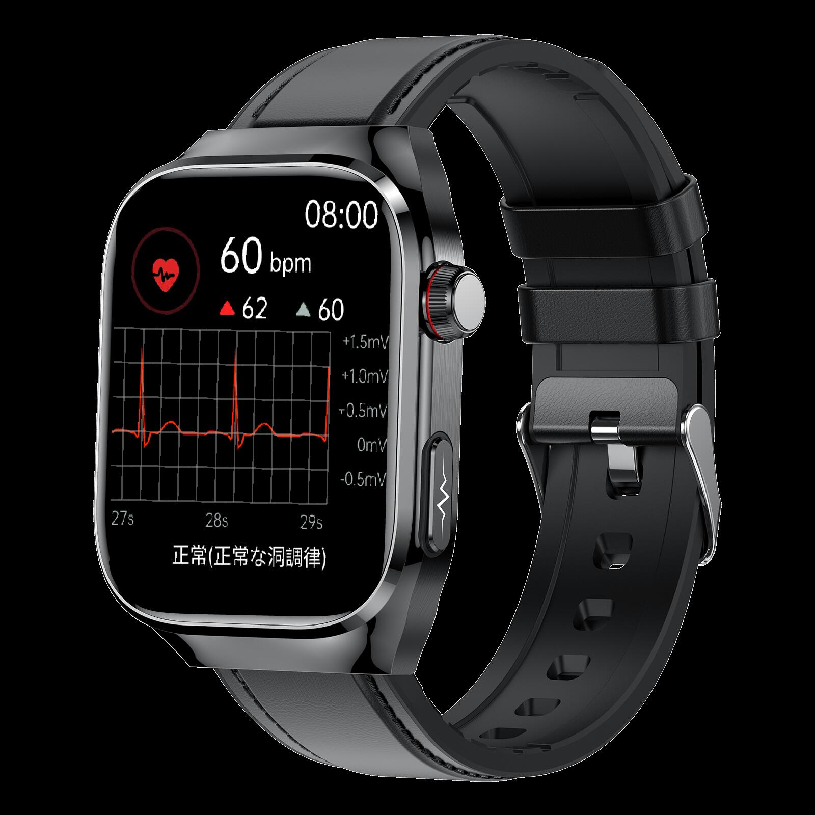 MedicTec AI Watch 2Pro 高精度 脈波測定 不整脈の検出 家族見守り機能 心臓の健康を監視 血中酸素濃度 運動自動識別機能 通話機能 転倒検知 IP67 iPhone Android対応 - Image 3