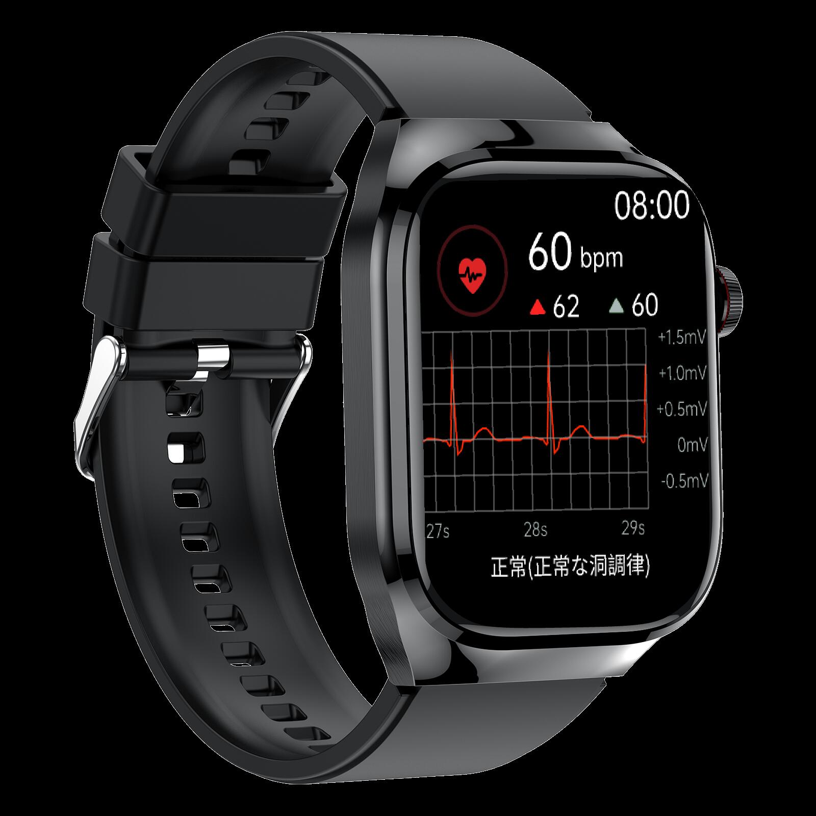 MedicTec AI Watch 2Pro 高精度 脈波測定 不整脈の検出 家族見守り機能 心臓の健康を監視 血中酸素濃度 運動自動識別機能 通話機能 転倒検知 IP67 iPhone Android対応 - Image 2