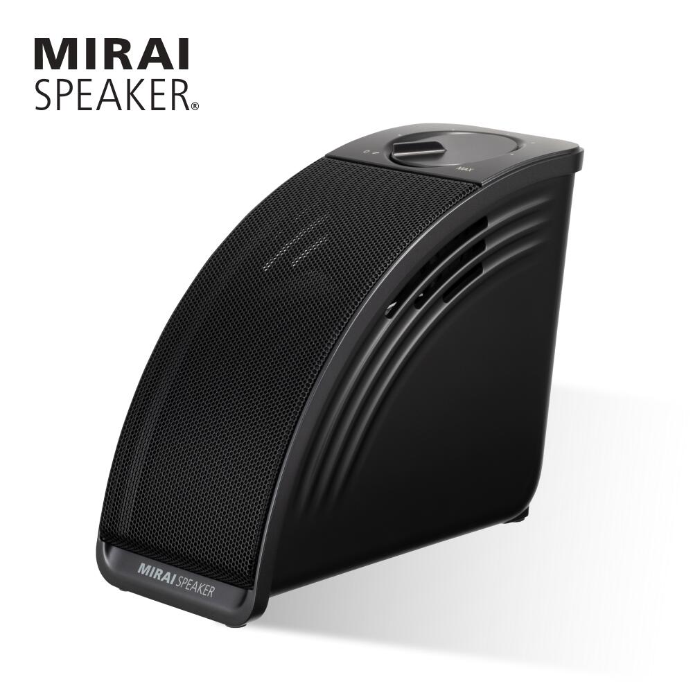 ミライスピーカー MIRAI SPEAKER Mini テレビの音量上げずに、言葉くっきり 曲面サウンド 小型 テレビ 音 高齢者 家族 簡単