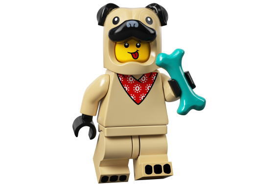 レゴ 71029 レゴ ミニフィギュア シリーズ21 パグコスチュームガイ(Pug Costume Guy-05) - ミニフィグ (1z616)
