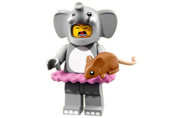 レゴ 71021 ミニフィギュア シリーズ18 エレファントガール(Elephant Girl-1) - ミニフィグ (1z489)
