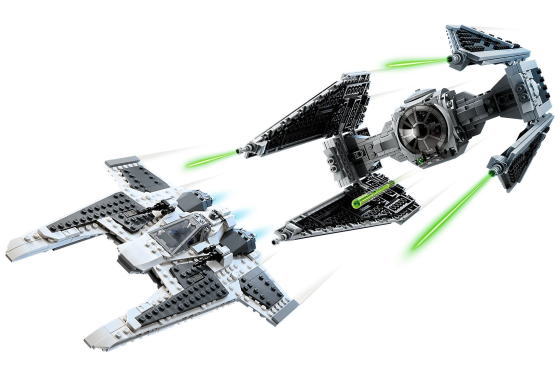 レゴ スターウォーズ 75348 マンダロリアンファングファイター vs. TIEインターセプター