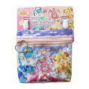 デリシャスパーティープリキュア PVCシャカシャカマルチポケット キッズポシェット ショルダーマルチポケット付き ハンカチ入れ ティッシュ入れ 粧美堂 キッズポシェット ショルダーマルチポケット付き