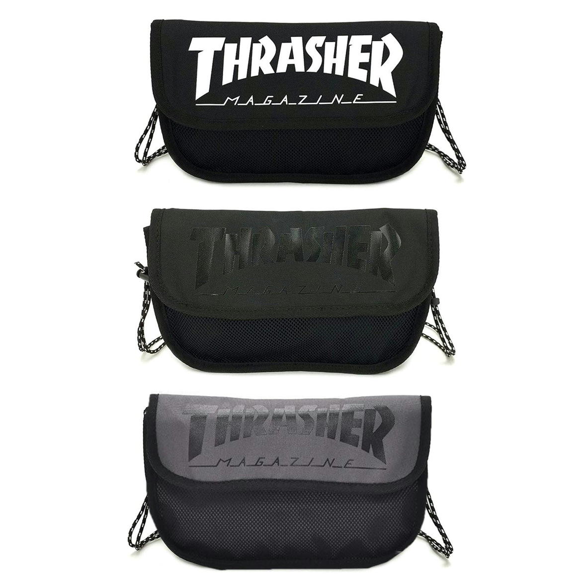 スラッシャー サコッシュ メンズ スラッシャー ネックポーチ THR-170 ショルダーバッグ ブランド サコッシュ 斜めがけ THRASHER スラッシャー ショルダーポーチ ショルダーバッグ ネックポーチ ポーチ メンズ レディース THR-170