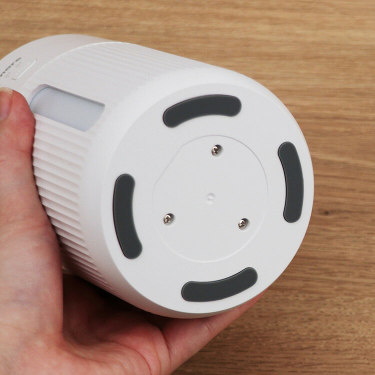 加湿器抗菌コンパクト持ち運びplusmore(プラスモア)倒れても水がこぼれにくい充電式コードレス上部給水加湿器MO-HF008(CM(キャメル))