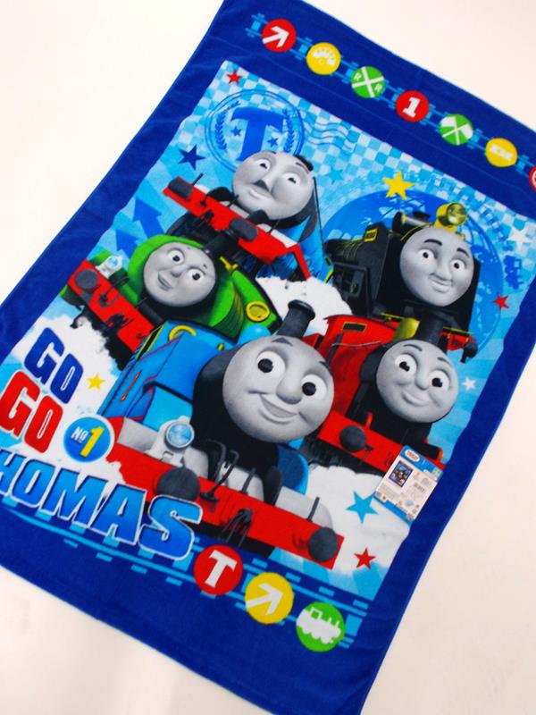 お昼寝ケットきかんしゃトーマスゴーゴートレインズお昼寝ケット丸眞85times;115cmディズニーキャラクタータオルケット園児幼稚園保育園お昼寝