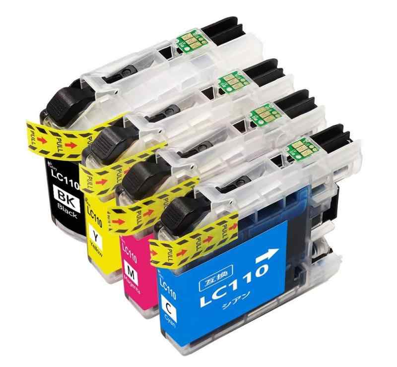 ブラザー インクカートリッジ LC110 Brother LC110-4PK 4色6本セット LC110BK×3 LC110C×1 LC110M×1 LC110Y×1 (ブラック、シアン、マゼンタ、イエロー）増量タイプ 対応機種: D-J152N、D-J