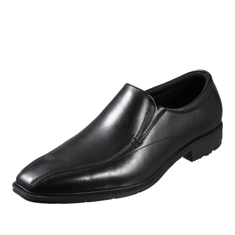 [ハイドロテック] メンズ 軽量 本革ビジネススリッポン D1402ビジネスシューズ 本革 スリッポン 軽量