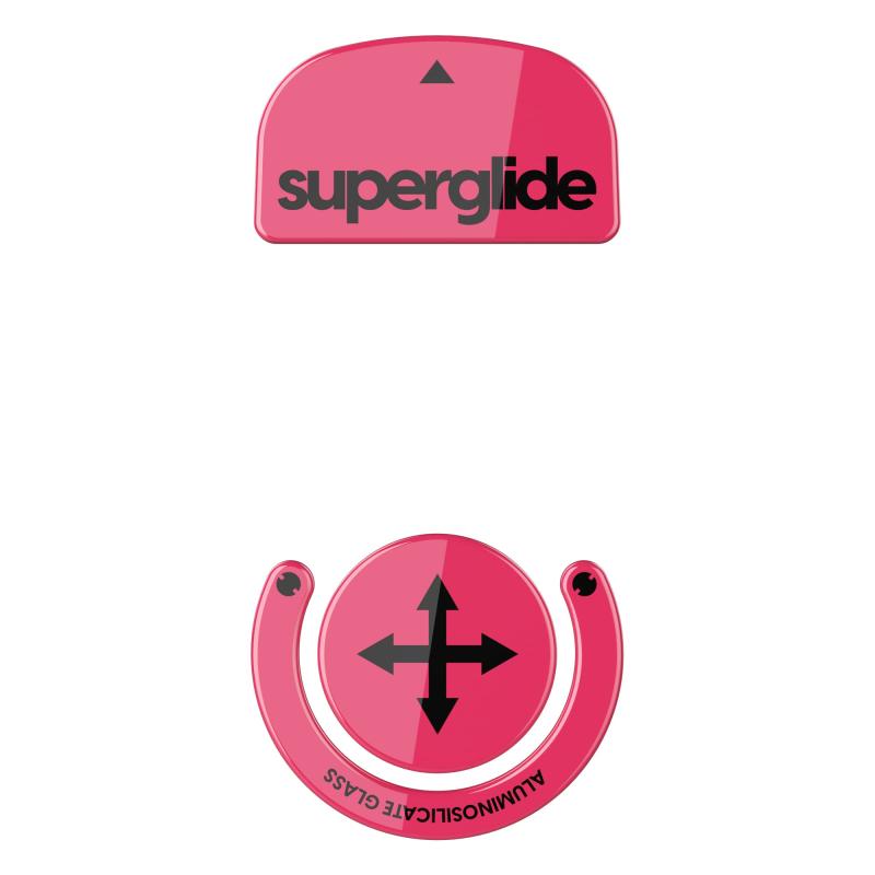 Superglide マウスソール for Logicool Gpro X Superlight マウスフィート [ 強化ガラス素材 ラウンドエッヂ加工 高耐久 超低摩擦 Super Smooth ]