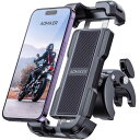 2025新登場 バイク スマホ ホルダー スタンド : バイク 携帯 ホルダー オートバイ スマホ 固定 バイクホルダー 原付 自転車 360度回転 振動吸収 片手操作 iPhone1616Plus 16pro 16pro x 16e iphone 1