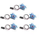 5個超軽量3.7gデジタルサーボ GH-S37D マイクロミニサーボと制御航空機の飛行ボートの方向のためのサーボテスター GH-S37D 3.7g Servo