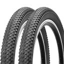 2本セット マウンテンバイクタイヤ: 26/24×1.95 20×2.125インチ 折り畳み式 交換用タイヤ B自転車タイヤ