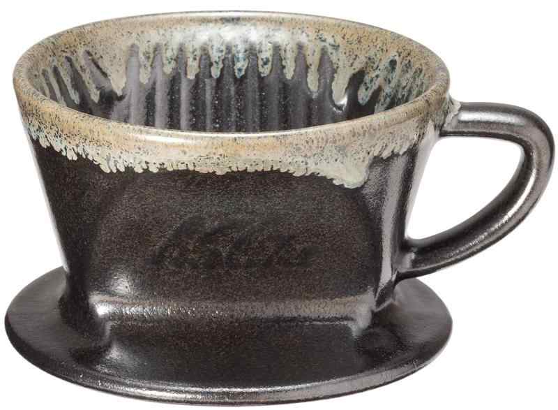 カリタ カリタ(Kalita) コーヒードリッパー 陶器製 ブラック 1~2人用 波佐見焼 SG 101 ドリッパー ドリップ 器具 喫茶店 カフェ アウトドア キャンプ