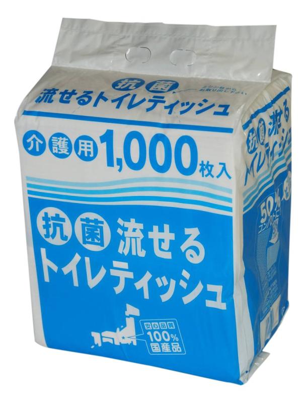 流せるトイレティッシュ(1000枚) 6パック入