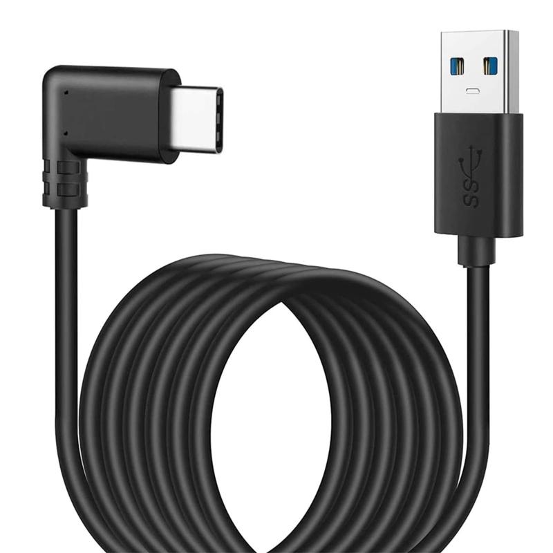 USB 3.0 Type C ケーブル L字 USB 3.2 (Gen1) 規格対応 USB-C & USB-A ケーブル 5Gbps 高速データ転送 3A急速充電 スマートフォン/タブレット/ゲーム機のタイプc機種に対応