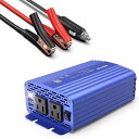 インバーター シガーソケット コンセント 500W D12VをA100Vに変換 USB2ポート搭載 車載用インバーター 12V専用 A-MRI5010BU-BL