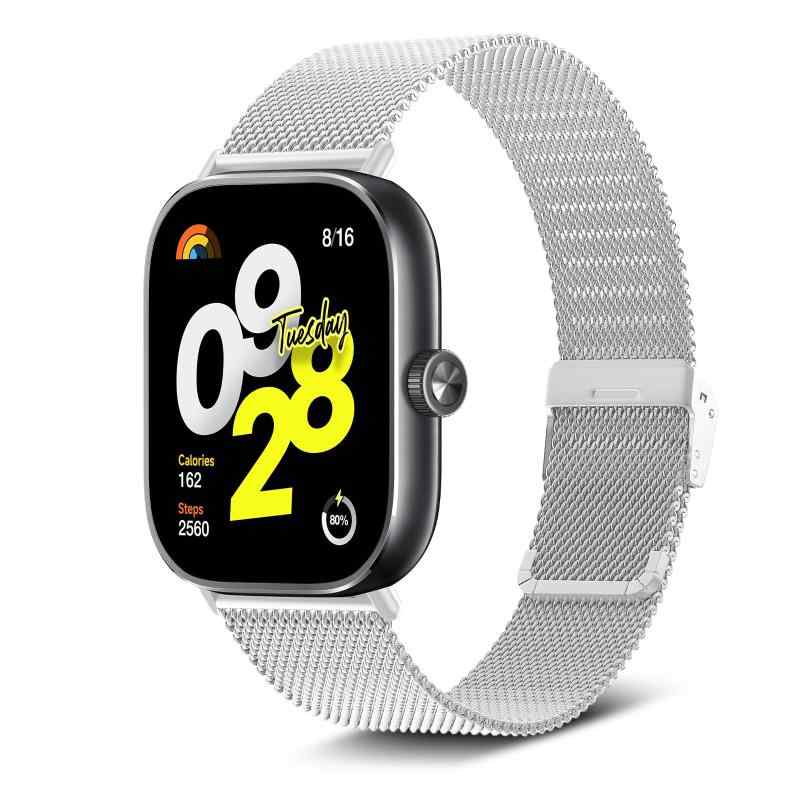 [] Replacement Band for Xiaomi Redmi Watch 6/5/4 / Xiaomi Band 10 Pro/9 Pro/8 Pro - Stainless Steel Metal Band, Rustproof, Durable, Easy Adjustment, Business Style Watch Strap, Unisex