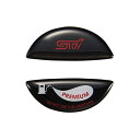 SUBARU【スバル純正】STI【フューエルキャップオーナメント(ハイオク)】ブラック STSG18100640 W54mm x H:21mm(2)