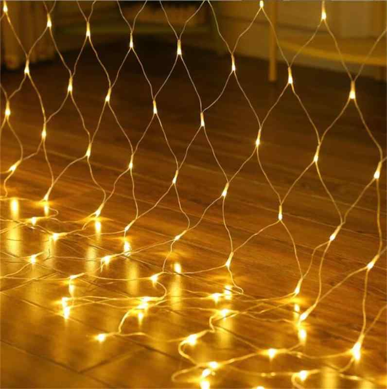 Solar Illumination Net Light, LED Outdoor Net Light, Solar Garden Net Light String, 3m x 2m, 196 LEDs, 8 Modes, Network Fairy Lights, Remote Control
