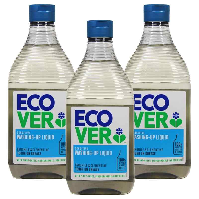 まとめ買いECOVER(エコベール) エコベール 食器用洗剤 本体 カモミールの香り 450ml×3個 ecover 手に優..