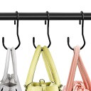 クローゼット用ハンドバッグハンガー 10個パック S字フック ツイストハンドバッグフック 高耐久 S字フック ハンドバッグハンガー オーガナイザー 省スペース ...