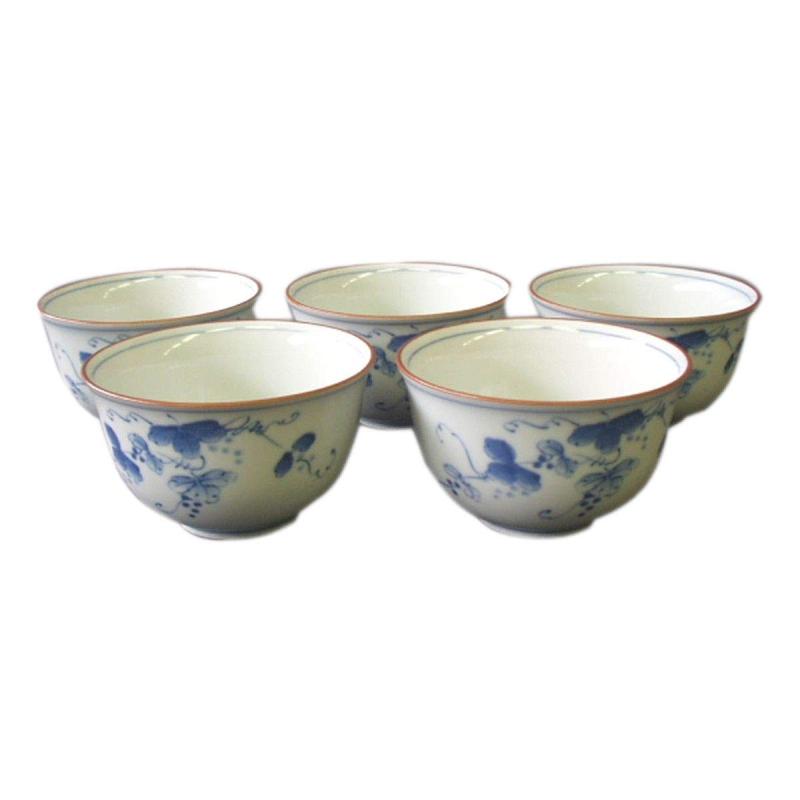 CtoC ARITA 湯呑み マルチ φ9×5cm 反仙茶セット ぶどう 日本製 有田焼 367444