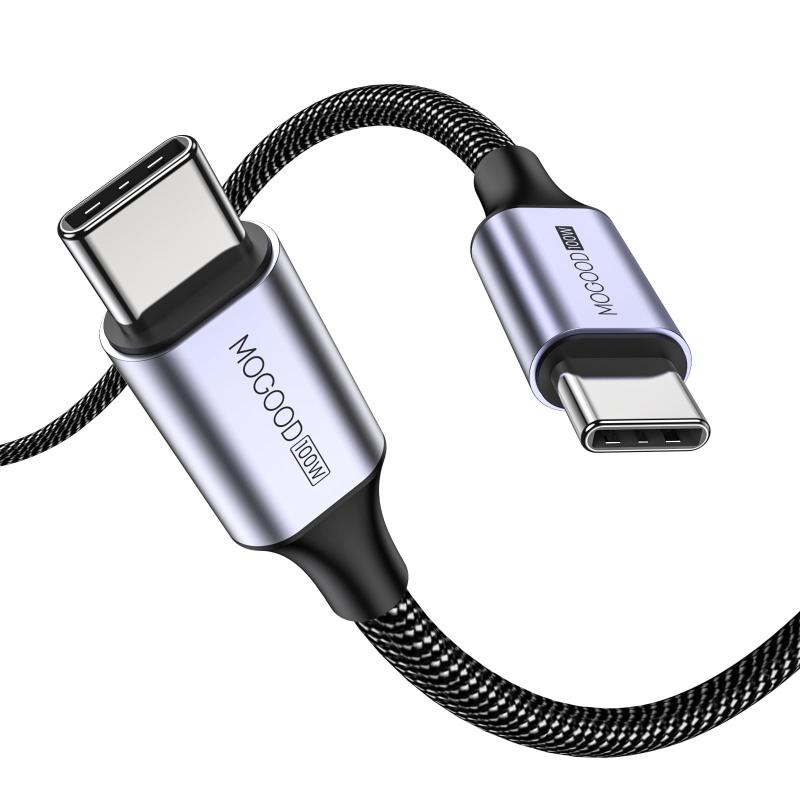 USB Cケーブル、iPhone 15/15 Pro/15 Plus/15 Pro Max、MacBook Pro、iPad Air 4、Google Pixel、Samsung Galaxy S23 S22 S21用USB C - USB Cケーブル