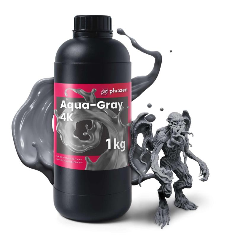 phrozen 光造形 3Dプリンター用 UVレジン 光硬化樹脂- Aqua LCD/SLA 3Dプリンタ向け 高精度 低収縮 硬化速い 低臭気 黄変しにくい DIY フィギュア アクセサリ ハンドメイド (1000g)