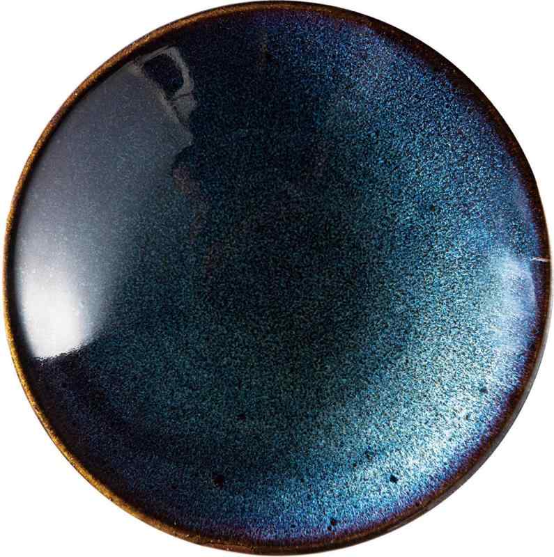 山下工芸 中皿 海鼠釉 φ18×3.5cm 小石原焼 6寸皿 45025720のサムネイル