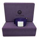 Teeyar ヨガブロック(ヨガぶろっく) 2個セット 難しいポーズの補助に 本当の高密度220g (23x15x7.2cm)と 184cm ヨガストラップ(ヨガベルト) (Yoga block strap set) (ぶどう, 23x15x7.2cm)