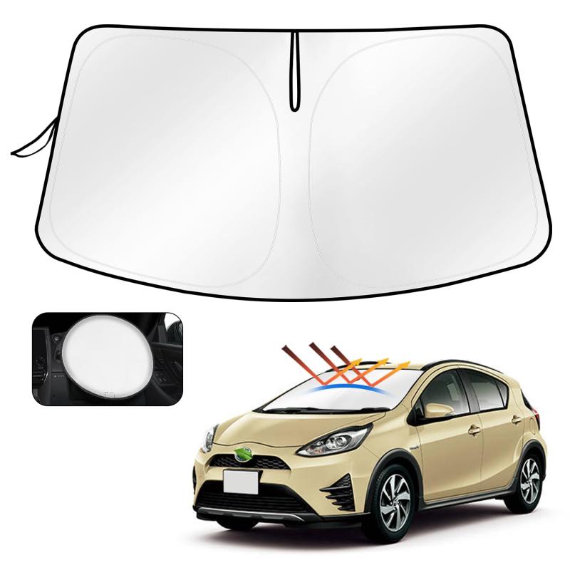 トヨタ アクア フロント Aqua フロントガラス シェードカーテン マルチ N10 N10 2017.06~2021年現行 遮光 シェード 日よけ 車種専用 UVカット カス