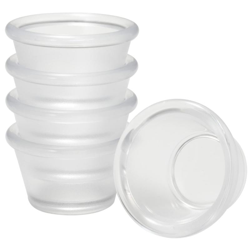 プラキラ(Plakira)石川樹脂工業 割れない耐熱ココット 小皿 スフレ 透明 クリア 直径6cm×高さ3cm 容量4..