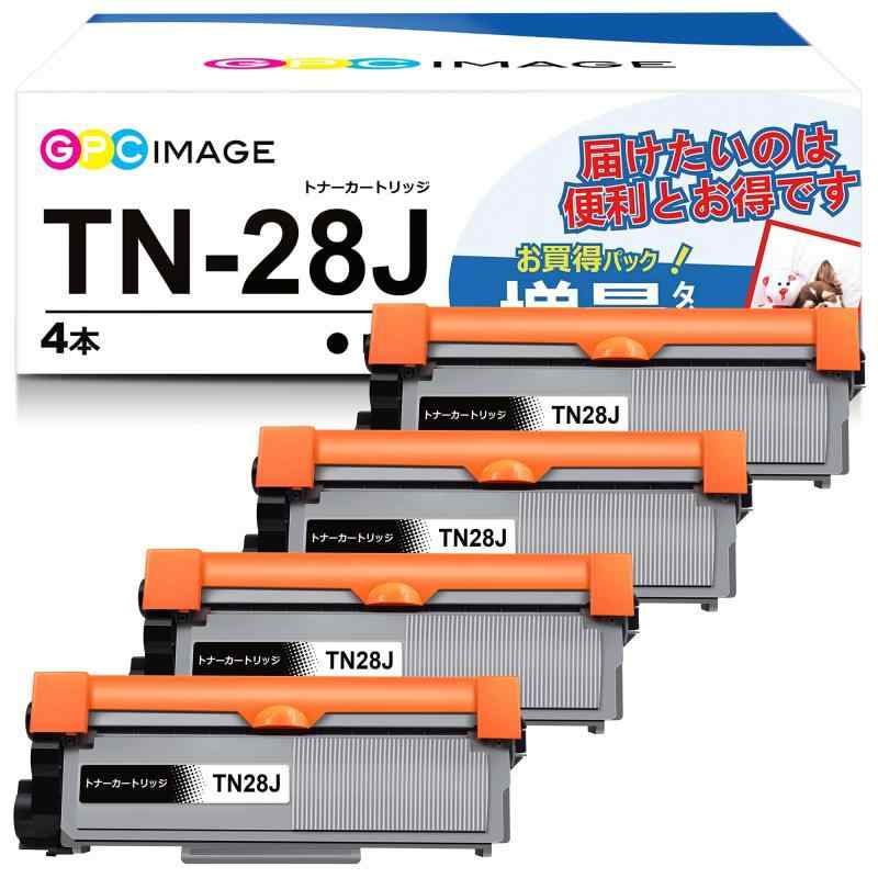 互換トナーカートリッジ 28J 4本セット TN-28J 大容量タイプ ブラザー(Brother)用 TN28J 互換トナー 印刷枚数:約2600枚 L-L2360DN L-L2320D L-L2365DW D-L2520D D-L2540DW MFC