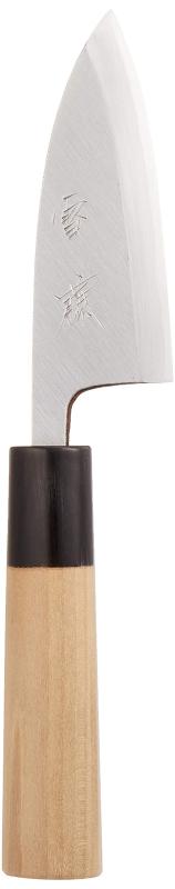 遠藤商事業務用雪藤出刃中霞玉白鋼日本製