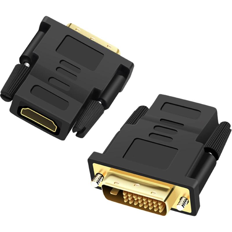 HDMI 変換 ケーブル HDMI DVI24+1 変換ケーブル プラグアンドプレイ 双方向転送 1080P 60Hz 1.5m ブラック 互換ノートパソコン テレビ ディスプレイ プロジェクタ DVDなど (2本, 1m)