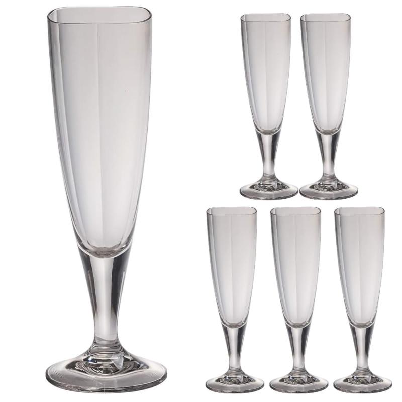 プラキラ 割れない シャンパン グラス 135ml 食洗機対応 日本製 ホームパーティ レストラン カフェ パーティ アウトドア かわいい おしゃれ クリア シャンパン ワイン 持ち手付き グラス プラ