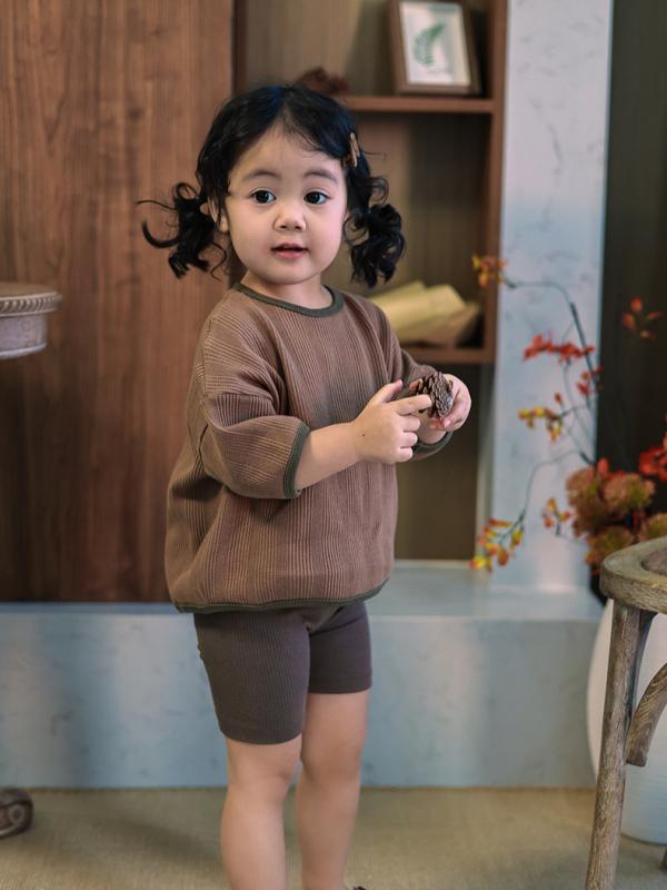 女の子 男の子 短パンツ 打底パンツ 綿 95% 夏 アメリカ 風 サイクリング スポーツ 柔軟 素材 高腰 皮筋 ウエスト 色 杏 浅咖 砖紅 80-120cm 1-6歳