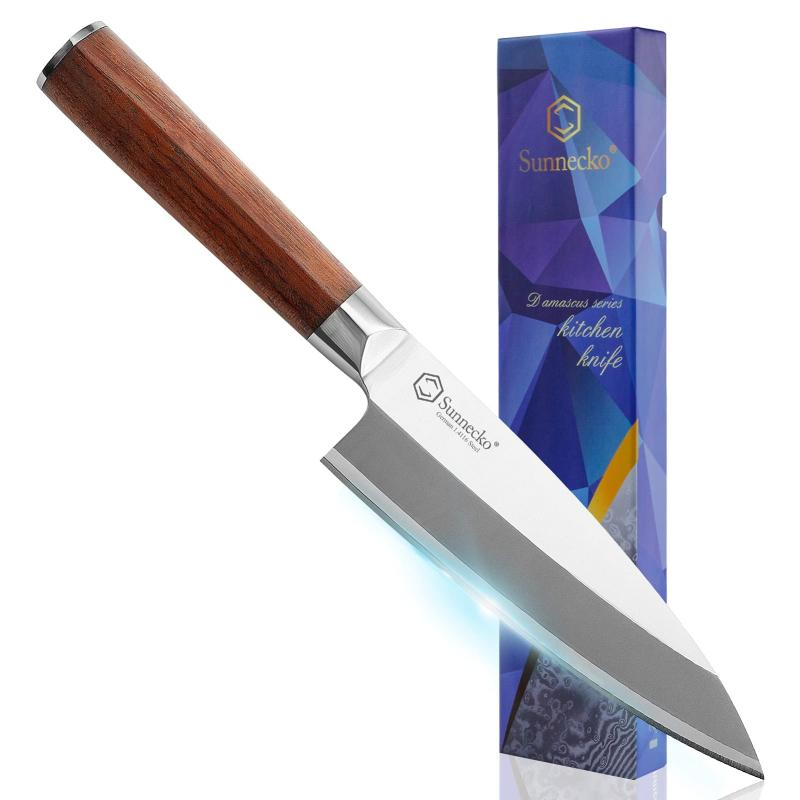 出刃包丁 包丁 和包丁 165mm 黄檀 ステンレス 三徳包丁 魚 片刃 木製ハンドル 家庭用 パン切り包丁 プレゼント ギフト