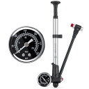 自転車 サスペンションポンプ 300psi/20bar ショックポンプ ゲージ付き 米式バルブ対応 B用