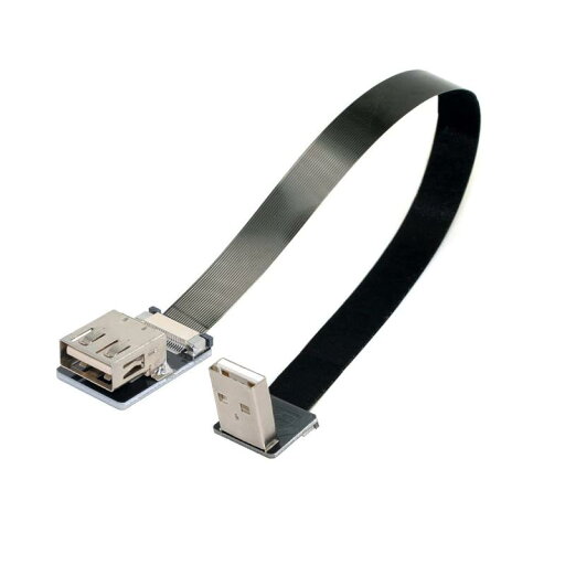 ablecc Down USB 2.0 Type-A オスからメスへの拡張データ フラット スリム FP ケーブル、FPV & ディスク & スキャナー & プリンター用 ablecc Down USB 2.0 Type-A オスからメスへの拡張データ フラット スリム FP ケーブル、FPV & ディスク & スキャナー & プリンター用