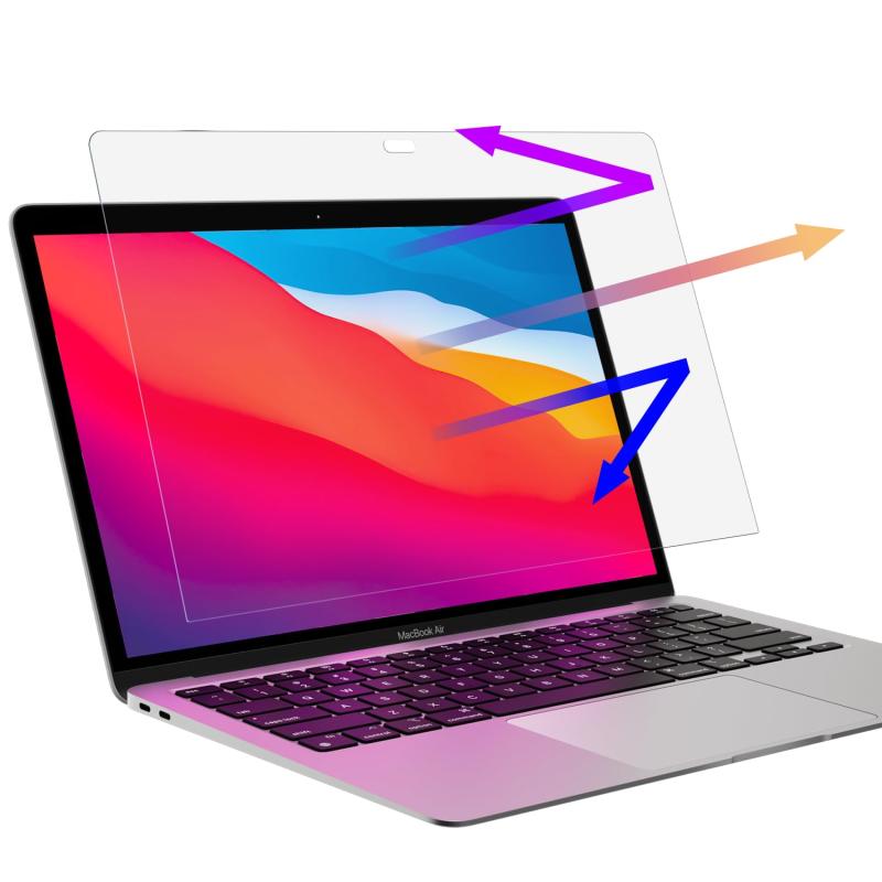 MacBook 用 ブルーライトカット フィルム アンチグレア 保護フィルム 反射低減 抗菌フィルム 高透過率