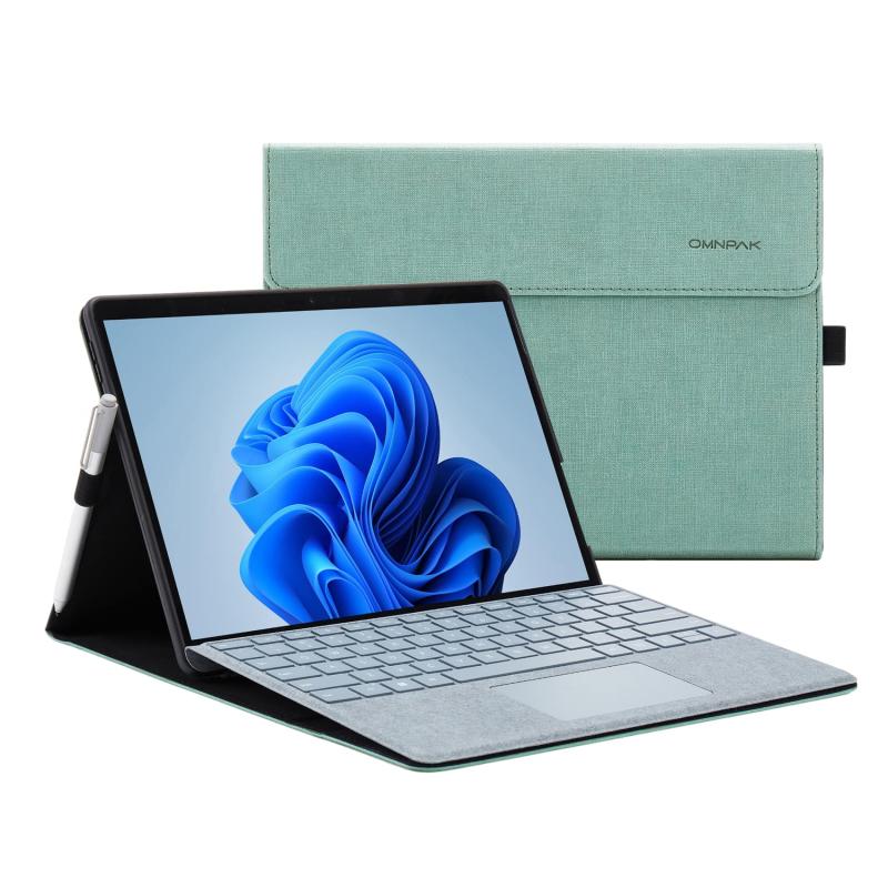 Microsoft Sface Pro 8 2021 ケース 専用 保護カバー 表面内蔵保護カバー 多視角 スタンド ケース キーボードを収納可能軽量 薄型 ペンホルダー付き PU スマート カバー