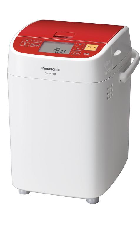 パナック ホームベーカリー 1斤タイプ レッド SD-B1001-Rサイズ:幅24.1×奥行30.4×高さ32.7cm / 質量:6kgタイプ:1斤タイプ ・焼き色選択:濃/標準/淡主な材質:PP樹脂 / 消費電力:370W12ヶ月 / 生産国:中国付属品:メニューラベル、生種容器、スプーン、取扱説明書(レシピあり)特徴1:サンドイッチ用食パンコース搭載特徴2:「イースト自動投入」と室温に応じた「製パンプログラム」で1年中ふっくら安定したできばえ特徴3:国産小麦アレンジレシピ提案