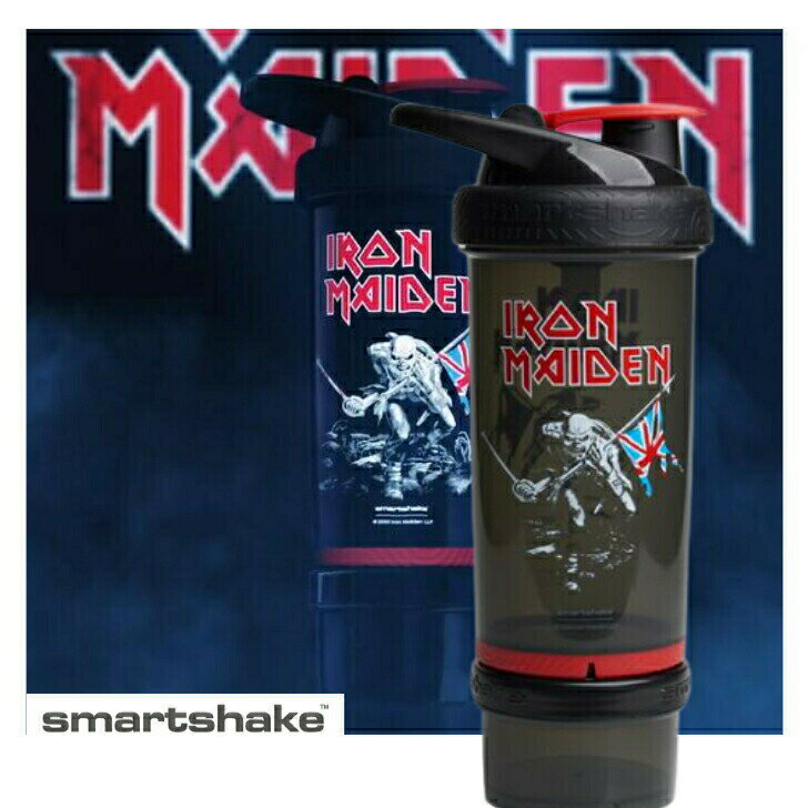 プロテインシェイカー アイアンメイデン スマートシェイク アイアン メイデン Iron Maiden ヘヴィメタルバンド プロテイン シェイカー 筋肉 筋トレ ジム ロック smartshake 750ml 250oz