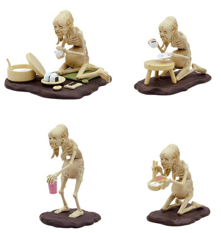 丁寧な暮らしをする餓鬼 スタンド フィギュア 4種セットのサムネイル